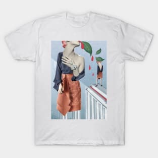 Surreal Fashion Collage T-Shirt